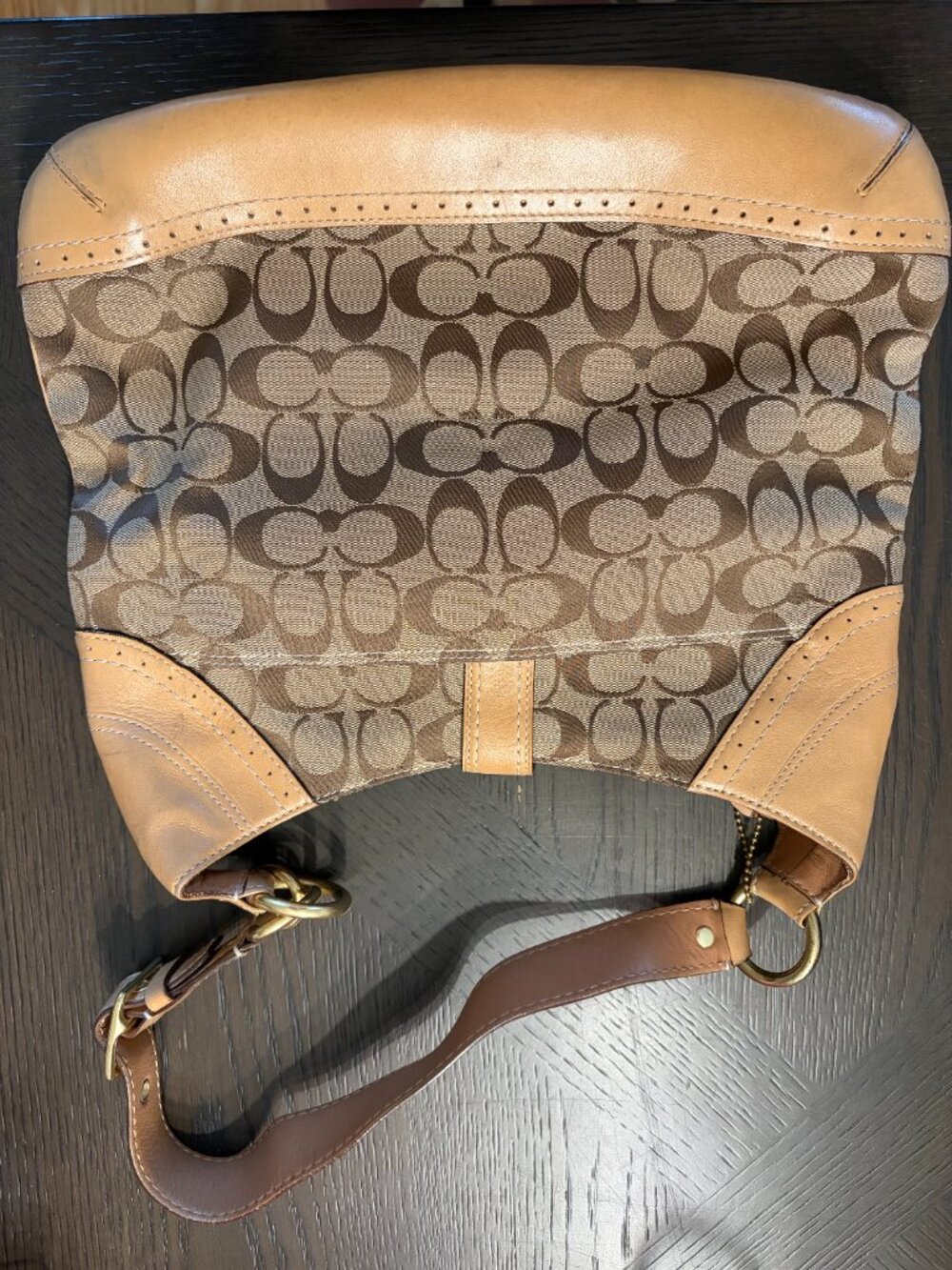 Coach Shoulder Bag with Tan Leather, Dustbag Included - Picture 3 of 5
